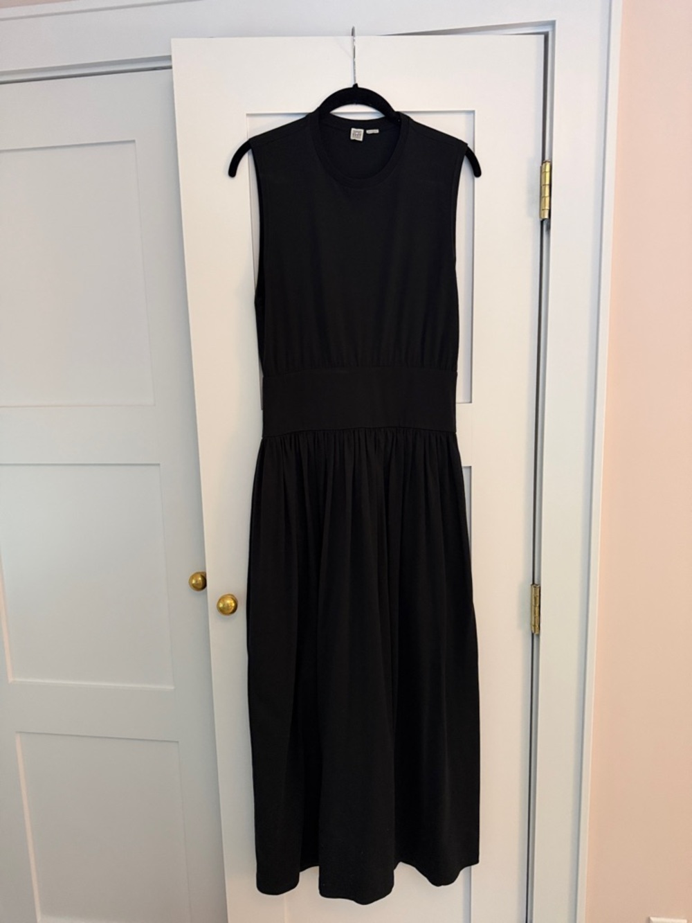 Toteme Black Sleeveless High-Low Dress